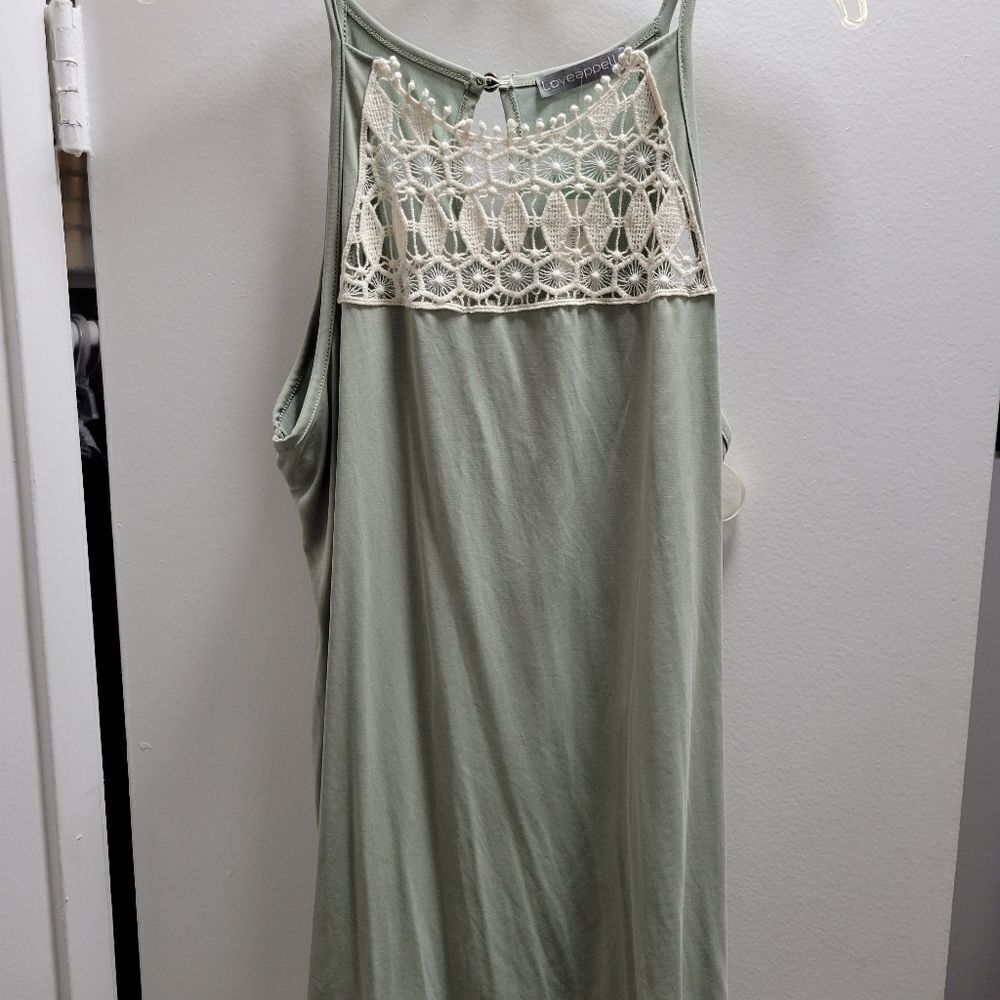 Seafoam green tank top